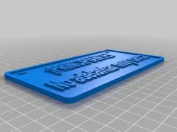 Placa informativa para bicicleta