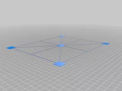 Prusa i3 MK3 Bed leveling calibration squares - Parametric