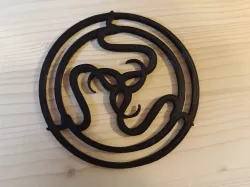 Razer logo coaster