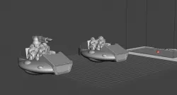 ROBOTECH MASTER TRIV AUTOMATED SLED CAR DACON Team