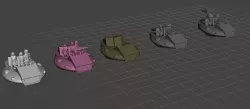 ROBOTECH MASTER TRIV AUTOMATED SLED CAR Infantry