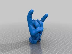 Rock and Roll hand voronoi
