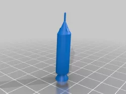 Rocketship 1x1x1.2in