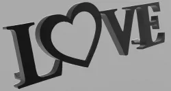 Romantic Love Frame Picture