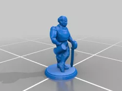 RPG mini - Human Elder Swordsman Male - Vistani