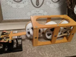 Rubber Band Pulley Reduction System for Capacitor Discharge
