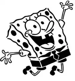 Sponge Bob Square pants stencil