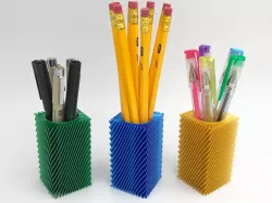Square Spiral Pencil Holder