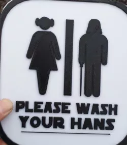 Star Wars Bathroom Sign