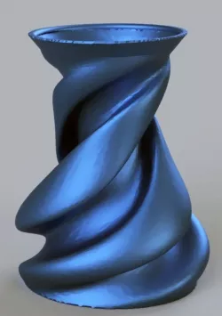 Swirly Oval Vase