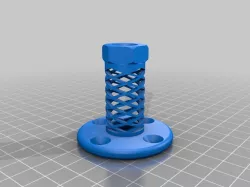 Threaded flange with a vibration dampener.
