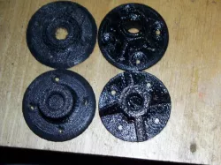 Threaded mounting flanges to replace the lower nut.