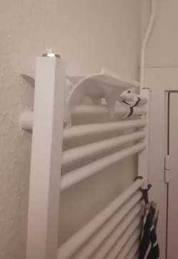 Towel heater sewing bag holder