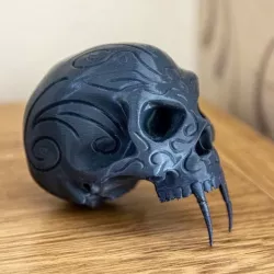 TRIBAL SABRE TOOTH SKULL