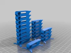 Unlabeled compact temperature calibration tower