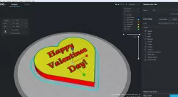 Valentine's Day Heart with Message