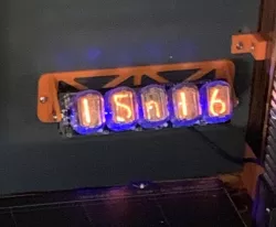 Wall Mount for Lasermad 5-tube Nixie Clock