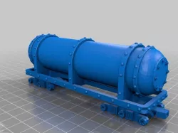 Warhammer 40K - tank wagon for the armoured train - 18 mm scale - HO 