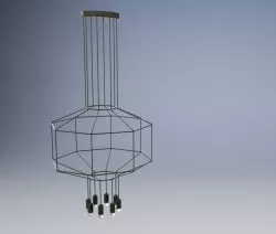 Wireflow ceiling pendant lamp
