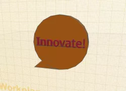 Word Bubble photo stand