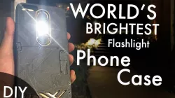 World's Brightest Flashlight Phone Case (DIY) With Additional Power bank Feature