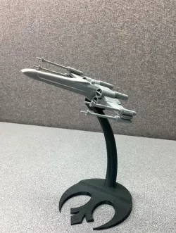 X-wing Stand with Rebel Alliance Logo Base