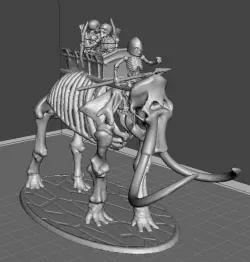 28mm Skeleton Warrior Mammoth Behemoth Tank