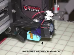 30mm Fan Angle Wedge Mount for e3dv6 Duct