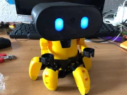 3D Printed head for Zobbie - A Raspberry Pi Hexapod 