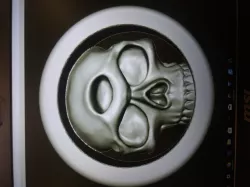 3rd eye skull ear tunnel 