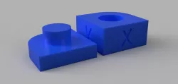40mm XYZ Calibration Cube w/ Engineering Fits