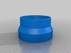 6" crimped metal duct to 6" dust collector hose