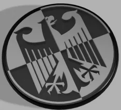 60mm badge « Coat of arms of Germany » for BMW F800R 