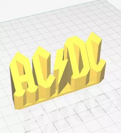 ACDC sign stand