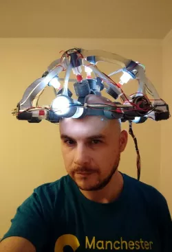 Back to the future mind reading helmet