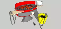 Big party barbecue(Grill) for Barbie and other dolls