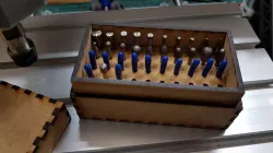 Box for storing bits and cutters