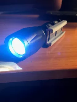 Caliburn/Nerf flashlight rail attachment