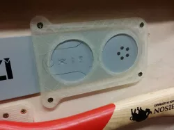 Chainsaw bar holder wallmount