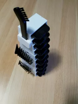 clip-on combs shelf_stackstand for Remington el.Razor equipment