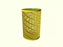 Customizable Double Helix Pen Holder Cup