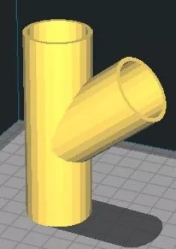 Customized fitting for pvc tube 25mm 3 (Encaixe personalizado para tubo de PVC 25mm 3) instagram: @camtec3d