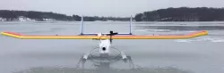 Dual Boom Pusher with Skiis, diy foamboard RC plane