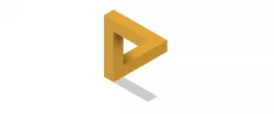 Endless triangle optical illusion