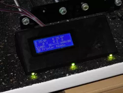 External display with rotary encoder, back and home button and LEDs