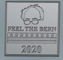 Feel The Bern Bernie Sanders Plaque/Sign/Tag