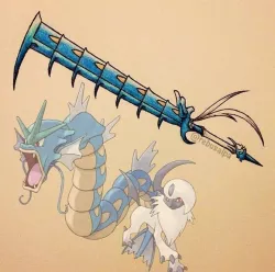 Gyarasol Blade (Gyarados and Absol combo blade)
