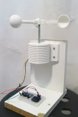 Homemade anemometer