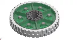 Insert for AndyMark am-9400b 6" hi-grip wheel for FIRST FRC Robotics robot
