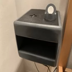 Modular wireless charging bedside shelf